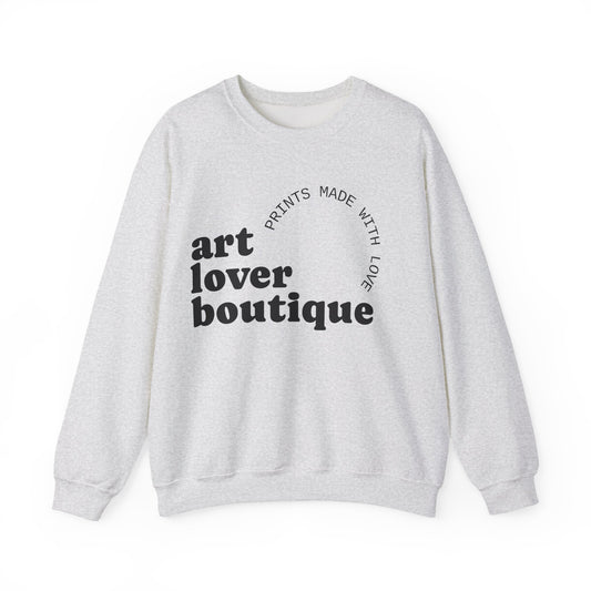 Art Lover Boutique Crewneck Sweatshirt — "Prints Made With Love" Graphic