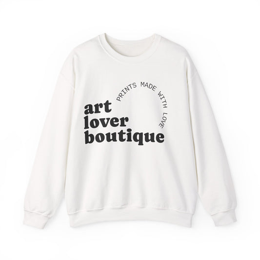 Art Lover Boutique Crewneck Sweatshirt — "Prints Made With Love" Graphic