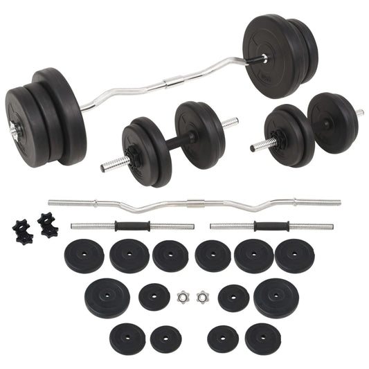 Langhantel- und Kurzhantelset 60 kg