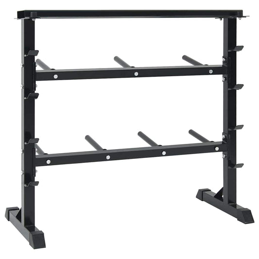 Hantel Rack Schwarz 99 x 45 x 95.5 cm Pulverbeschichteter Stahl