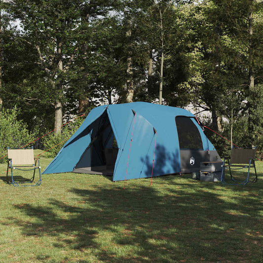 Kuppelzelt mit Dach mit Speicher Blau 336 x 243 x 182 cm