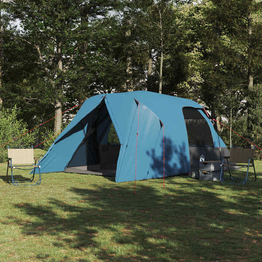Kuppelzelt mit Dach mit Speicher Blau 397 x 304 x 193 cm