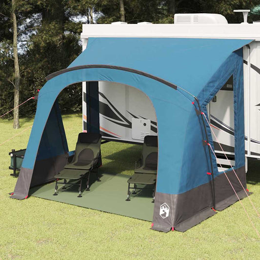 Caravan Zelt mit Dach mit Speicher Blau 330 x 250 x 245 cm