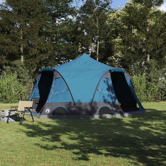 Kuppelzelt mit Dach mit Speicher Blau 505 x 450 x 248 cm