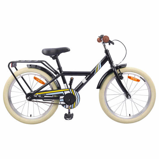 Kinderfahrrad 24 Zoll für 8-12 Jahre alt Schwarz