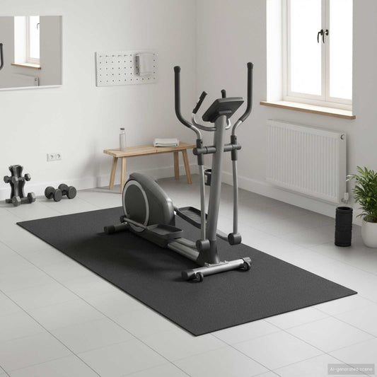 Sport Schutzmatte Schwarz 180 x 75 x 0,6 cm PVC