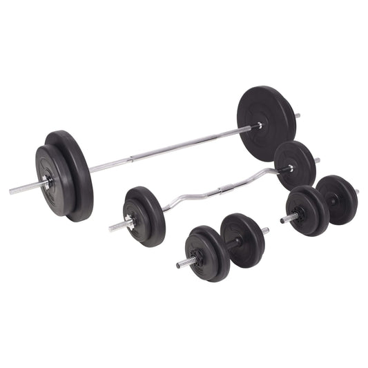 Langhantel- und Kurzhantelset 90 kg