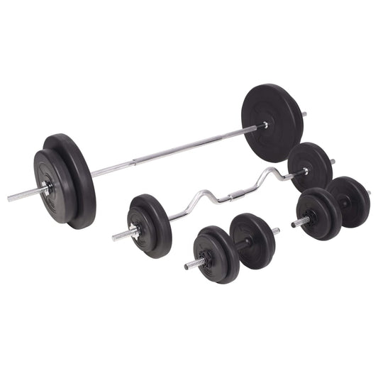 Langhantel- und Kurzhantelset 90 kg