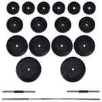 Load image into Gallery viewer, Hantelbank Verstellbar mit Langhantel Kurzhantel Set 60,5 kg
