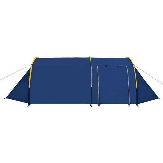 Campingzelt 4 Personen Marineblau/Gelb
