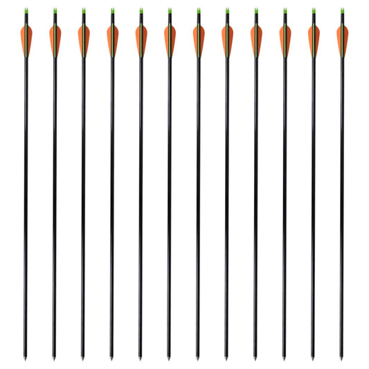 Compoundbogen-Pfeile 30" 0,8 cm Fiberglas 12 Stk.