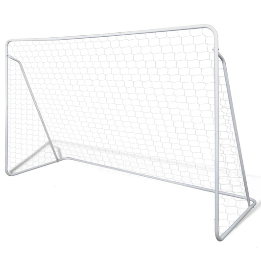 Fußball-Tornetze 2 Stück 240 x 90 x 150 cm Stahl