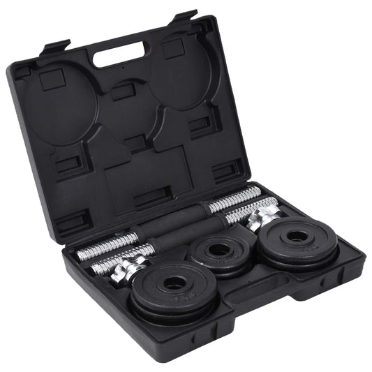 Hantelset 19-tlg. 15 kg Gusseisen