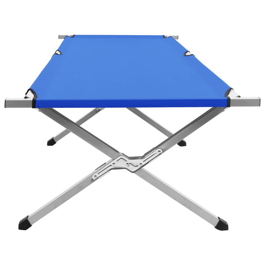 Campingbett 210x80x48 cm XXL Blau