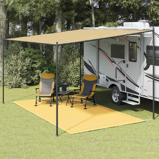 Zeltteppich 200x400 cm Beige