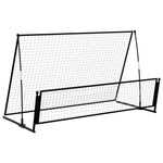 Load image into Gallery viewer, 2-in-1 Rebounder und Fußballtor 202x104x120 cm Stahl
