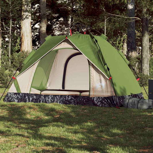 Kuppel-Campingzelt 2 Personen Grün Quick Release