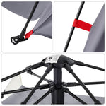 Load image into Gallery viewer, Strandzelt 3 Personen Grau Quick Release Wasserdicht
