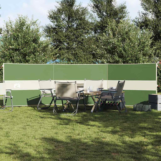 Camping-Windschutz Grün 490x123 cm Wasserdicht