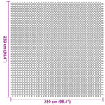 Load image into Gallery viewer, Zeltteppich Grün 250 x 250 cm Polyester
