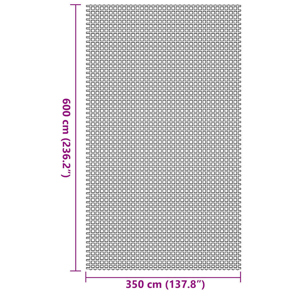 Zeltteppich Grün 600 x 350 cm Polyester