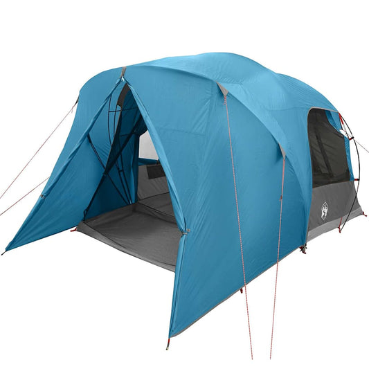 Kuppelzelt mit Dach mit Speicher Blau 397 x 304 x 193 cm