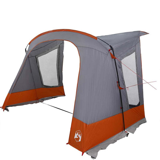 Caravan Zelt mit Dach Grau und Orange 330 x 250 x 245 cm