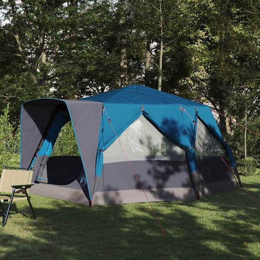 Hütten-Zelt mit Dach mit Speicher Blau 400 x 350 x 212 cm
