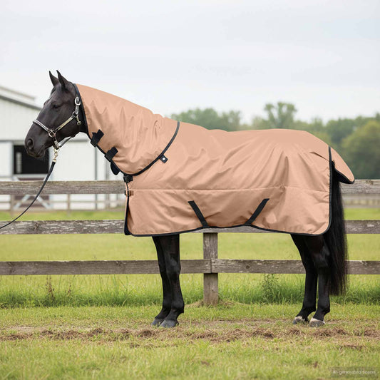 Pferdedecke Cappuccino 125 cm Polyester