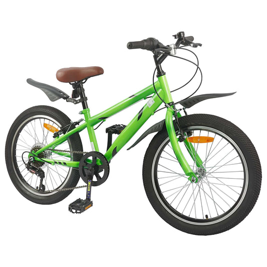 Kinderfahrrad 20 Zoll 6-Speed für 6-11 Jahre alt Grün