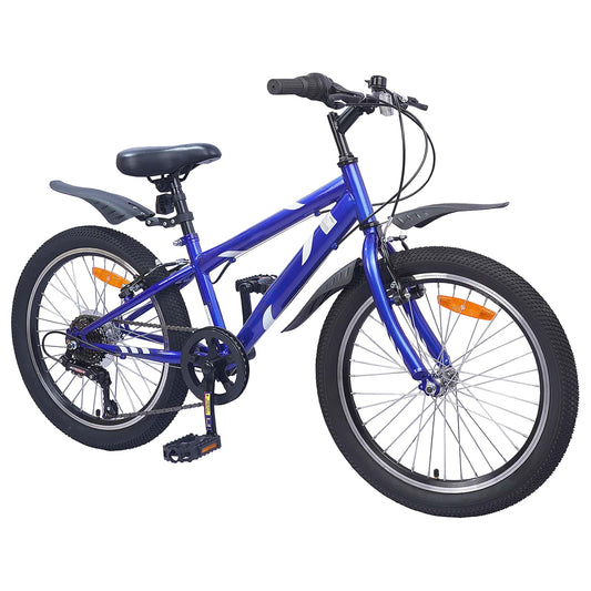 Kinderfahrrad 24 Zoll 6-Speed für 8-12 Jahre alt Dunkelblau