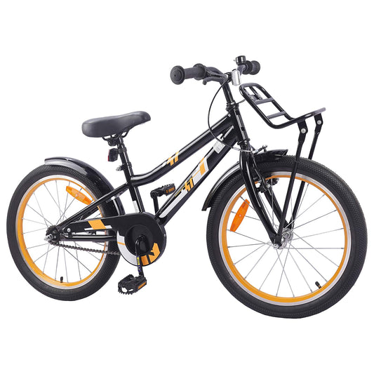 Kinderfahrrad 20 Zoll für 6-11 Jahre alt Orange Schwarz