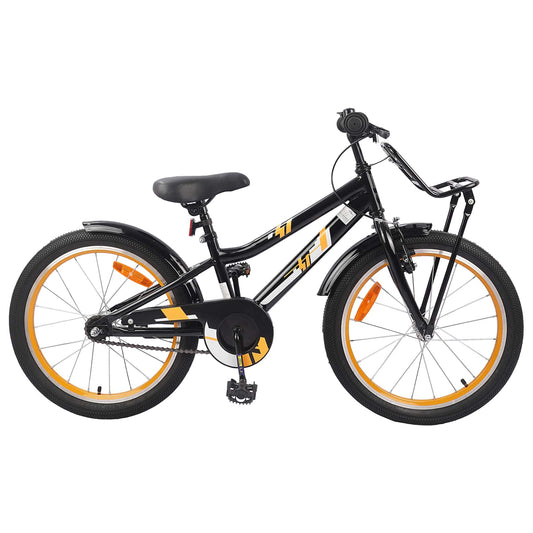Kinderfahrrad 20 Zoll für 6-11 Jahre alt Orange Schwarz