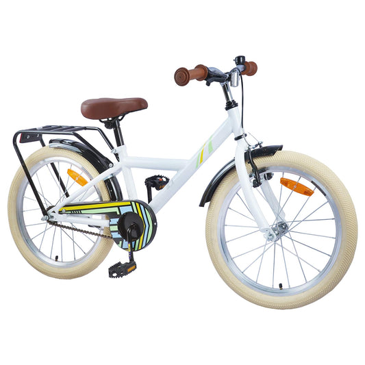 Kinderfahrrad 20 Zoll für 6-11 Jahre alt Weiß