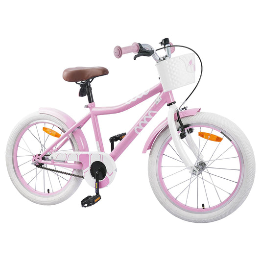 Kinderfahrrad 20 Zoll für 6-11 Jahre alt Hellrosa